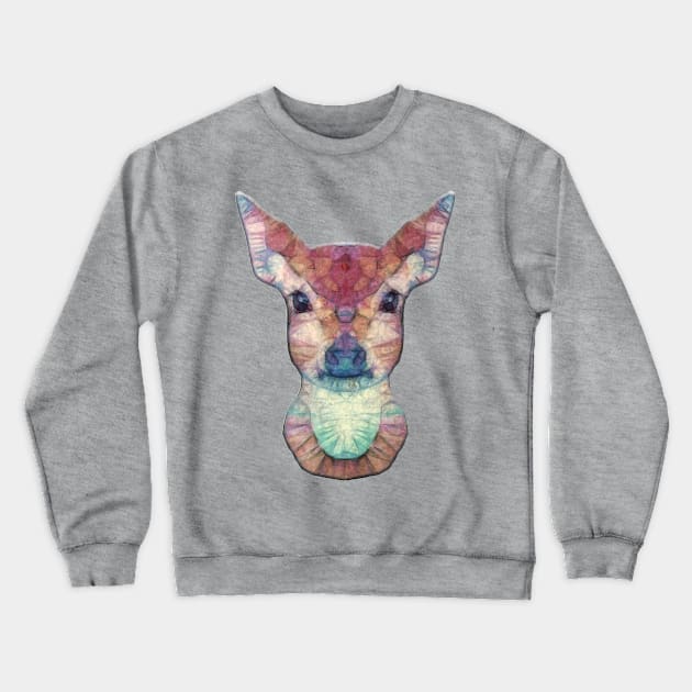 abstract fawn Crewneck Sweatshirt by Ancello